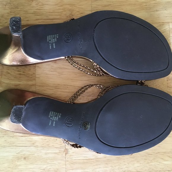 Bronze Braided Worthington Heels - Picture 11 of 11